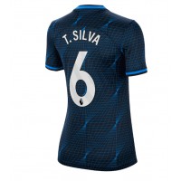 Camiseta Chelsea Thiago Silva #6 Visitante Equipación para mujer 2023-24 manga corta